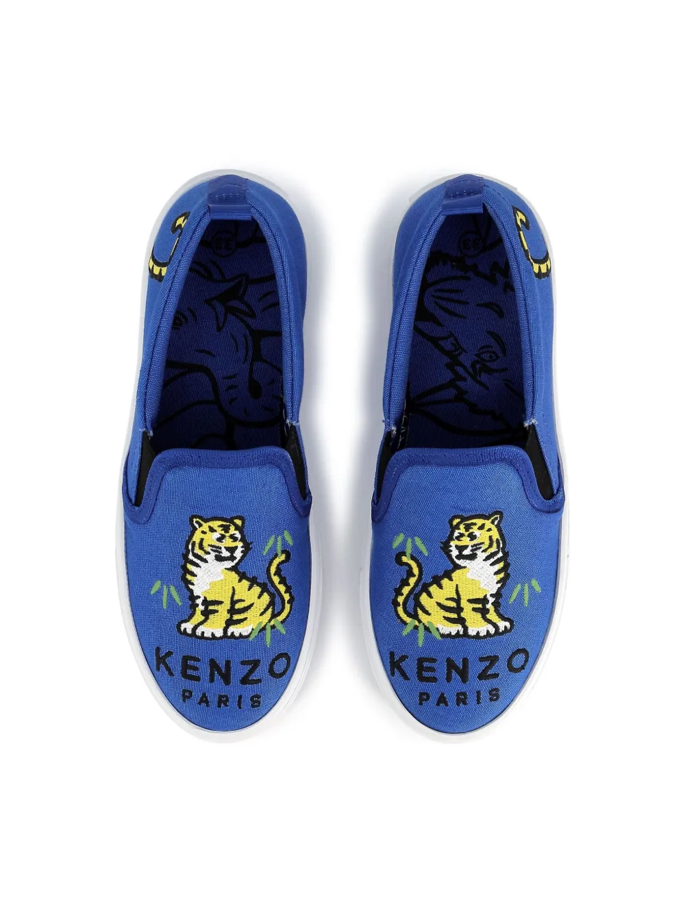 Kenzo Kids Sneakers met print Blauw