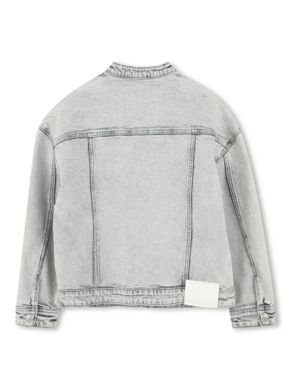 Zadig & Voltaire Kids Denim Jacket | Grey | FARFETCH