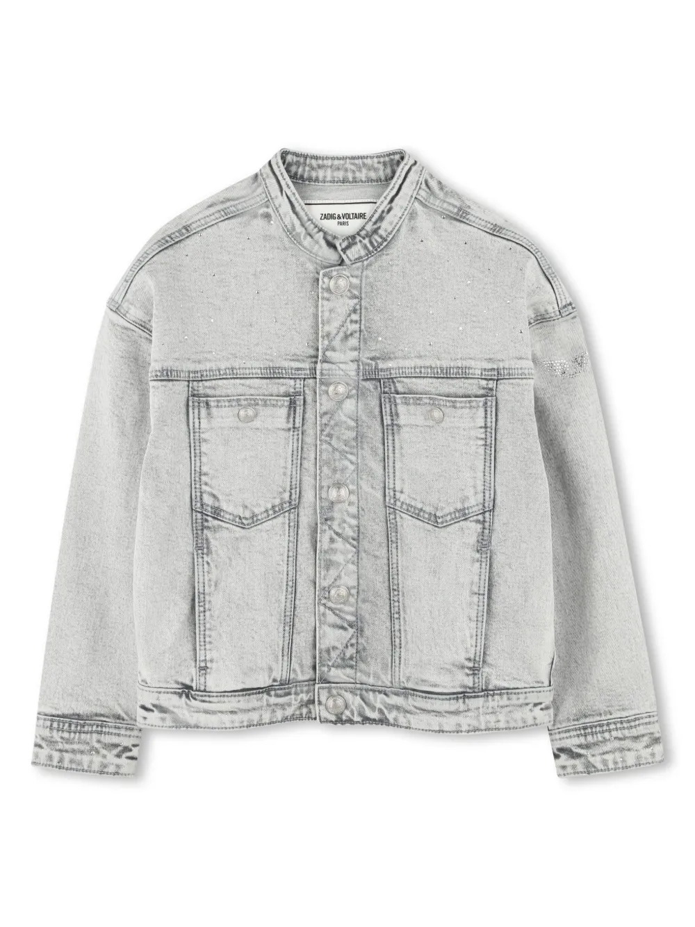Zadig & Voltaire Kids Giacca denim - Grigio