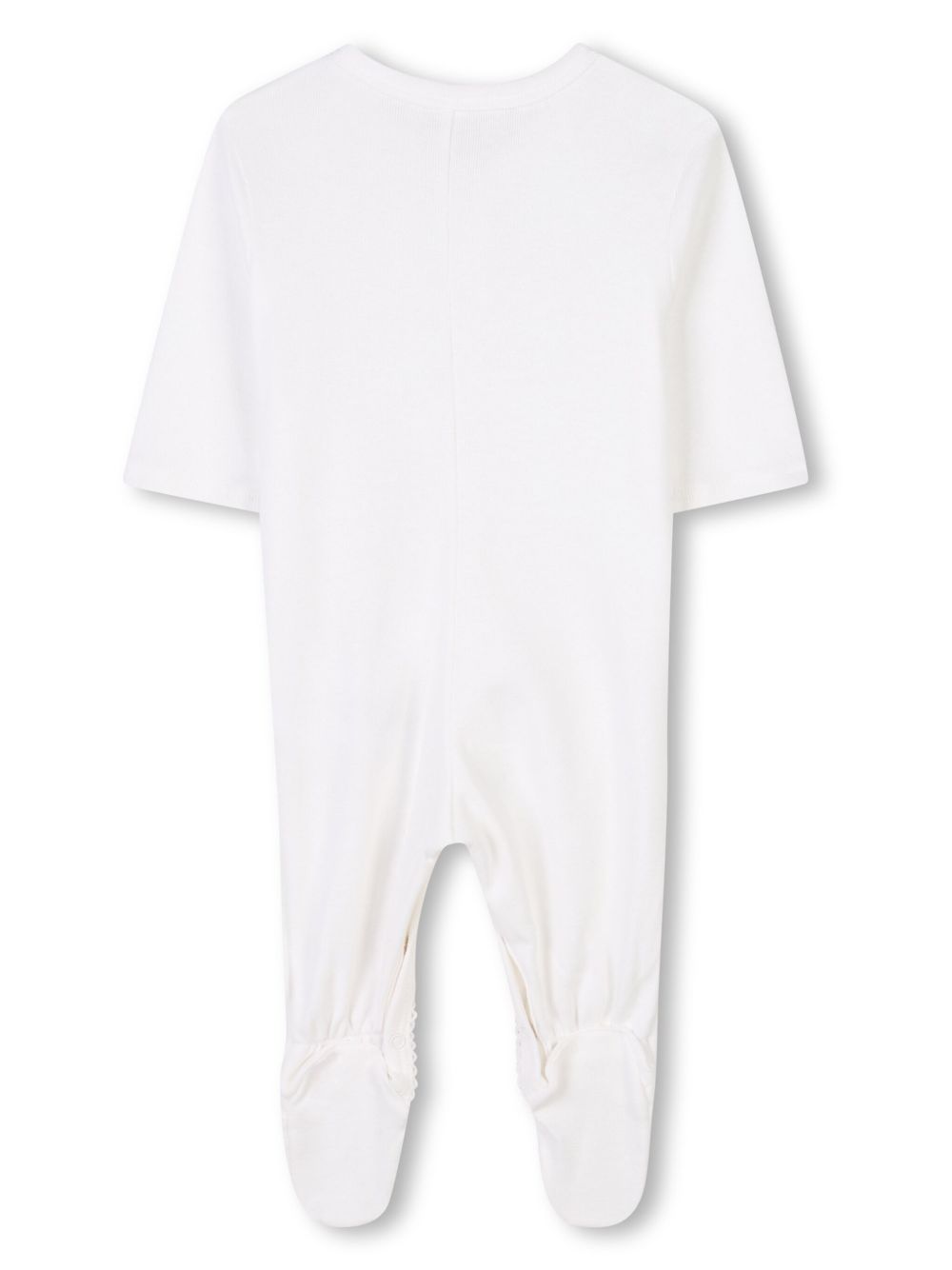 Chloé Kids Pyjama en muts met logoprint - Wit