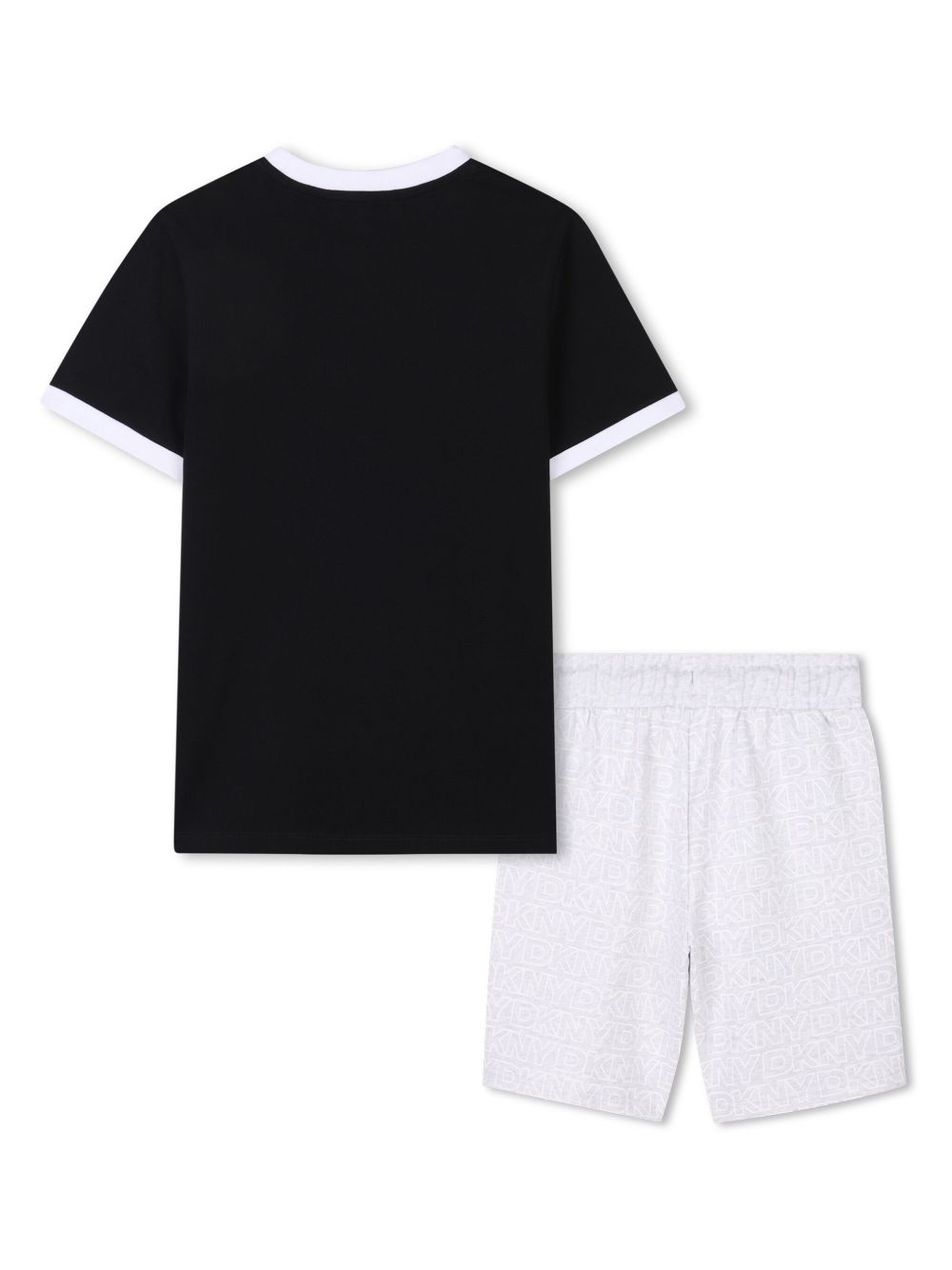 Dkny Kids Katoenen T-shirt en shorts - Grijs