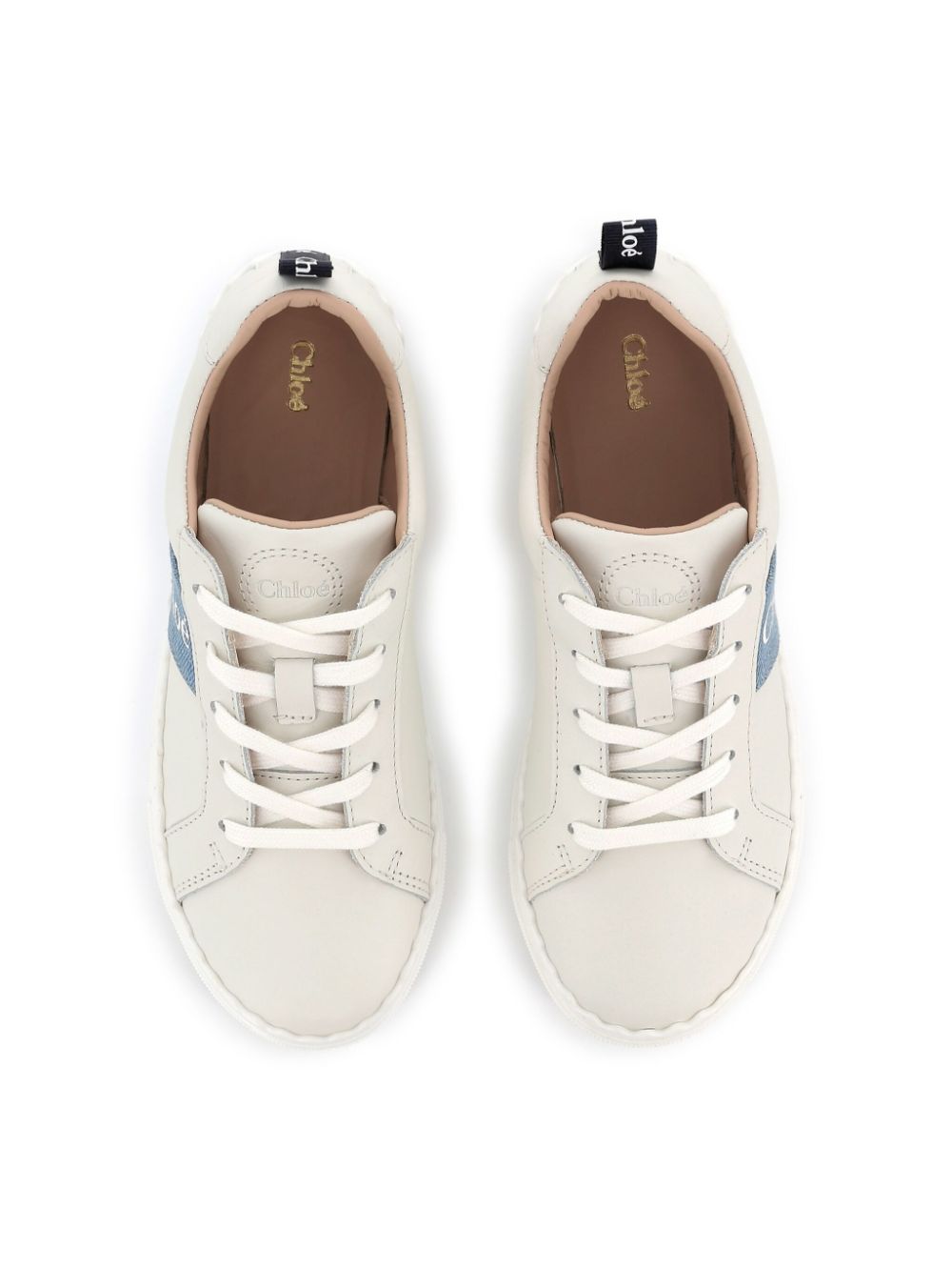 Chloé Kids logo-print sneakers White