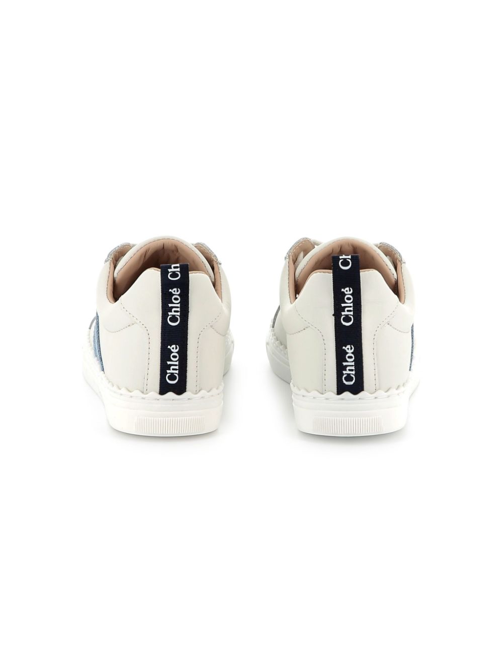 Chloé Kids logo-print sneakers White