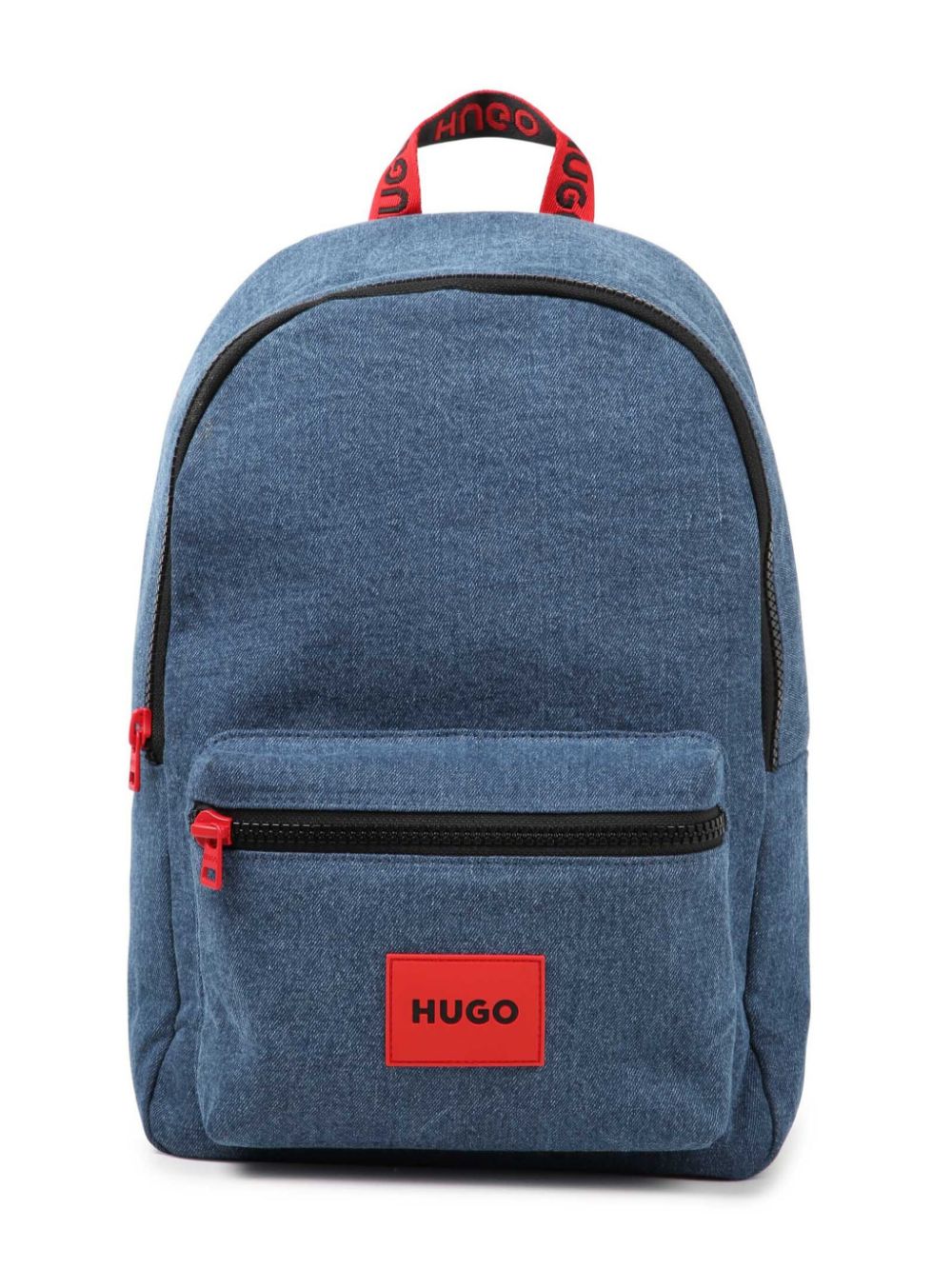 HUGO KIDS Rugzak met logo applicatie Blauw