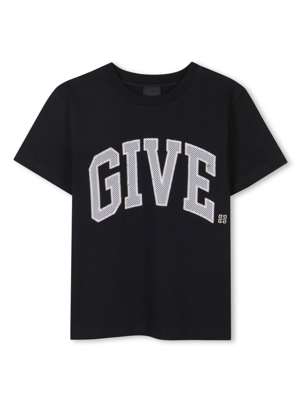 Givenchy Kids T-shirt met logopatch Zwart