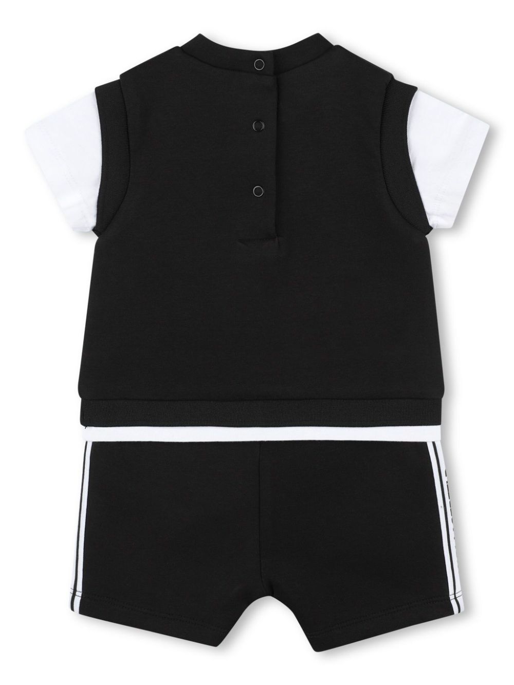 Karl Lagerfeld Kids logo-print shorties - Black