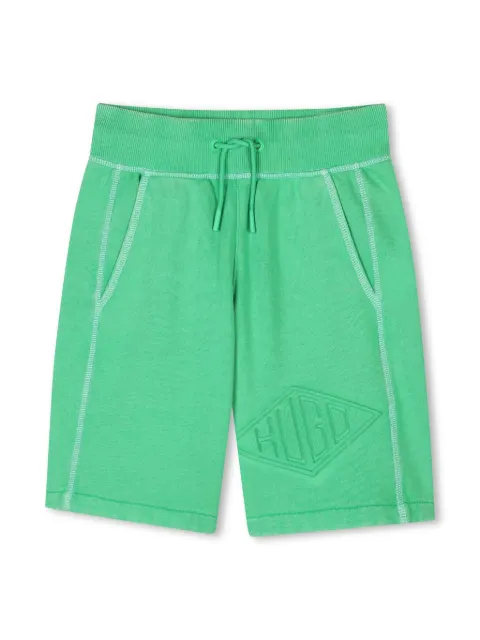 HUGO KIDS embroidered-logo shorts
