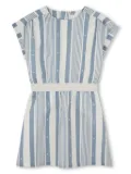 Givenchy Kids striped elasticated waist dress - Blue