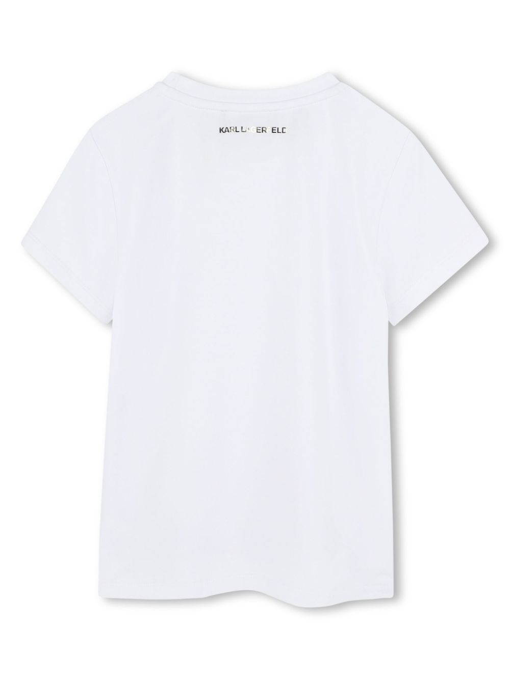 Karl Lagerfeld Kids T-shirt met logoprint - Wit