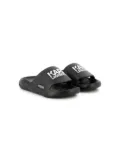 Karl Lagerfeld Kids logo-print flip flops - Black