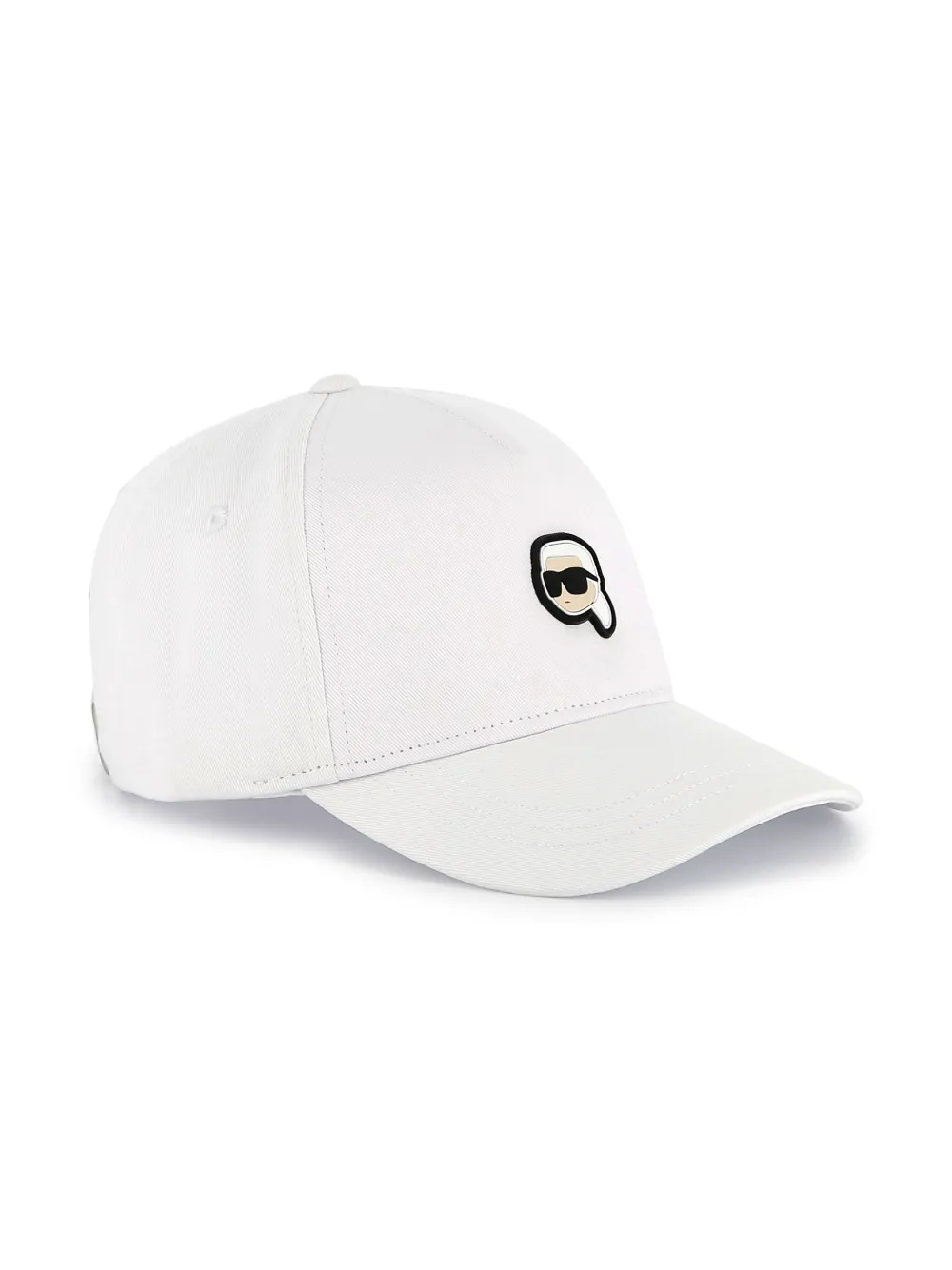 Karl Lagerfeld Kids Katoenen pet met geborduurd logo Wit