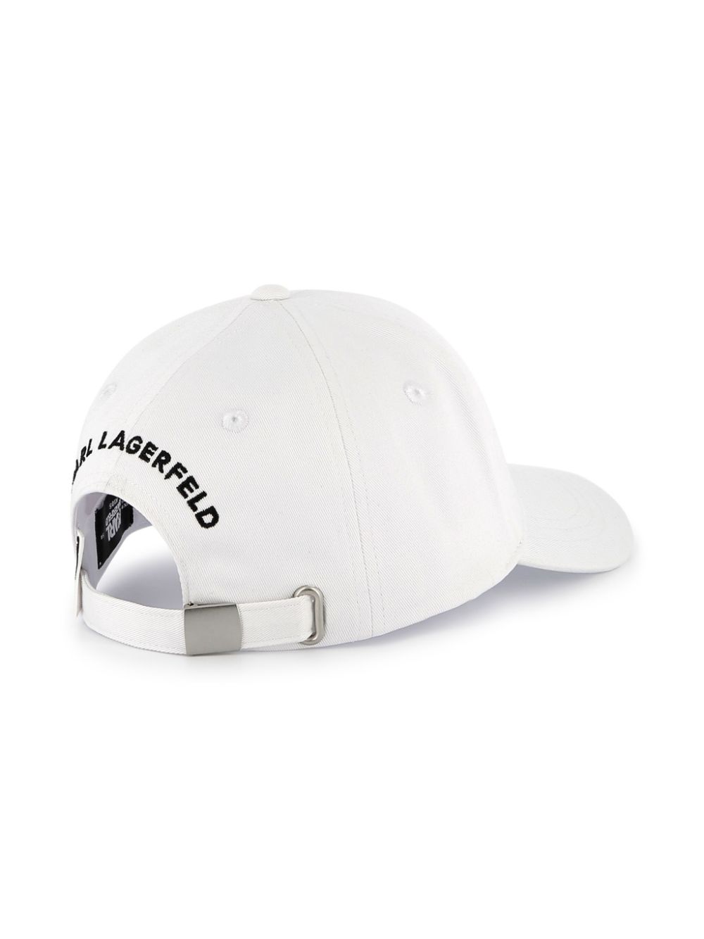 Karl Lagerfeld Kids Katoenen pet met geborduurd logo - Wit