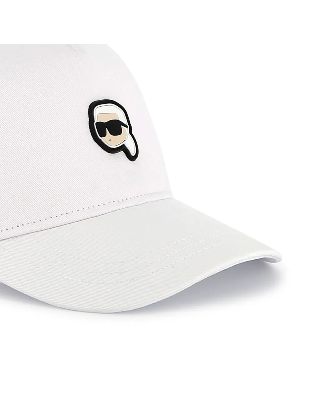 Karl Lagerfeld Kids Katoenen pet met geborduurd logo Wit