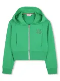 HUGO KIDS hooded cardigan - Green