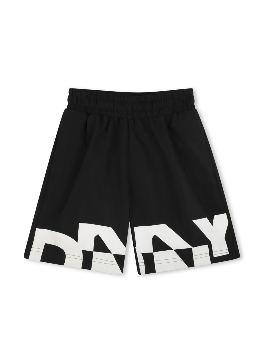 Dkny Kids Zwembroek met logoprint Zwart