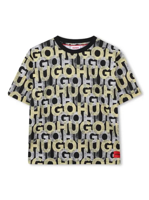 HUGO KIDS logo-print T-shirt