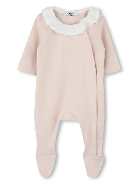 Chloé Kids logo-print pajamas 