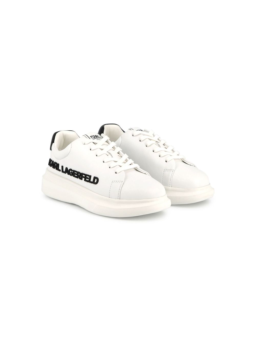 Karl Lagerfeld Kids Sneakers met logo-applicatie Wit