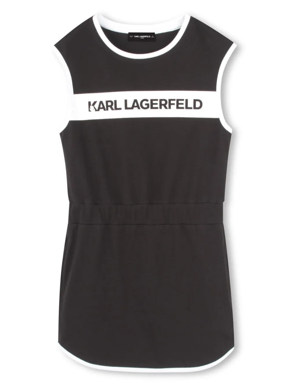 Image 1 of Karl Lagerfeld Kids logo-print dress