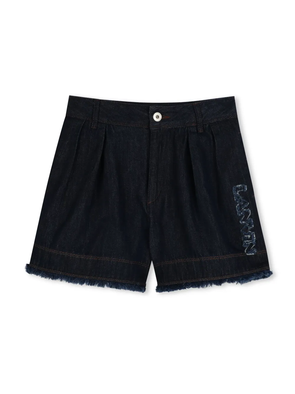 LANVIN ENFANT LOGO-EMBROIDERED SHORTS