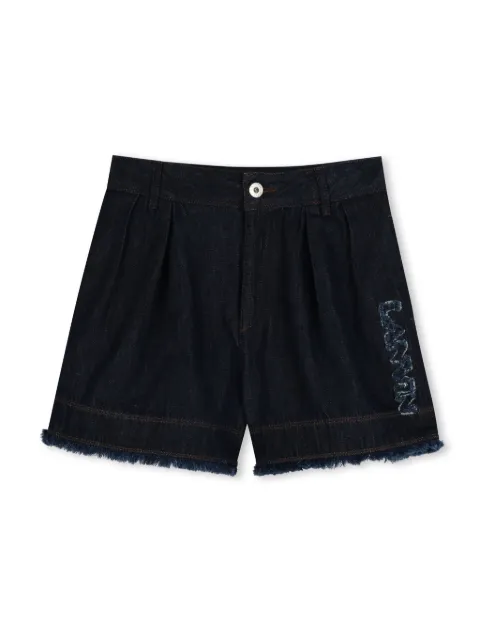 Lanvin Enfant logo-embroidered shorts 