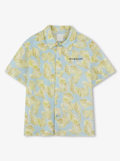 Givenchy Kids chemise à imprimé coquillage