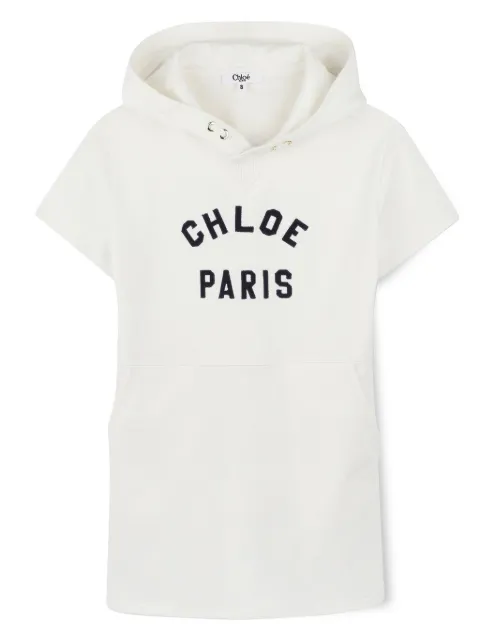 Chloé Kids logo-embroidered dress