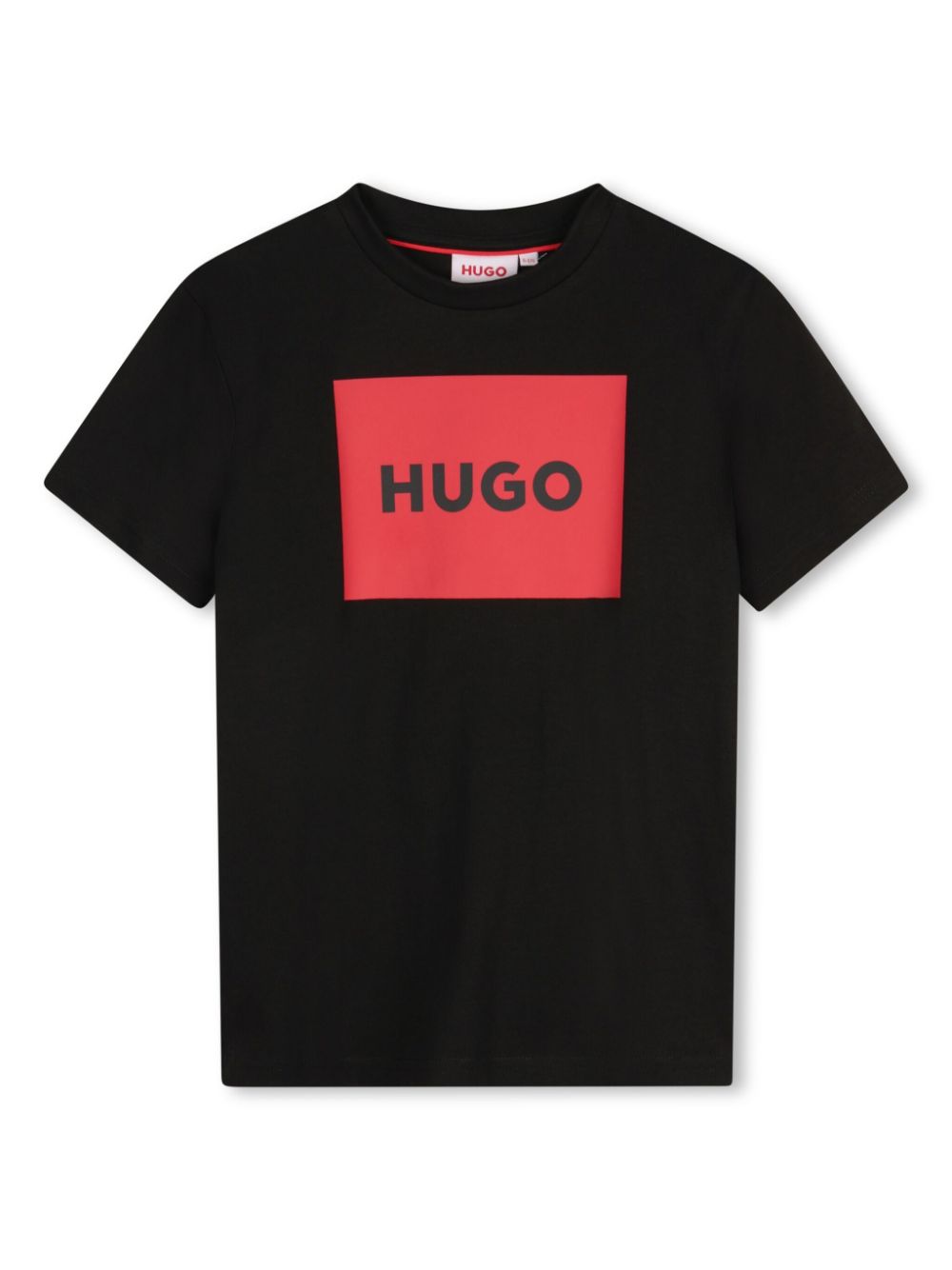 HUGO KIDS logo-print T-shirt - Black