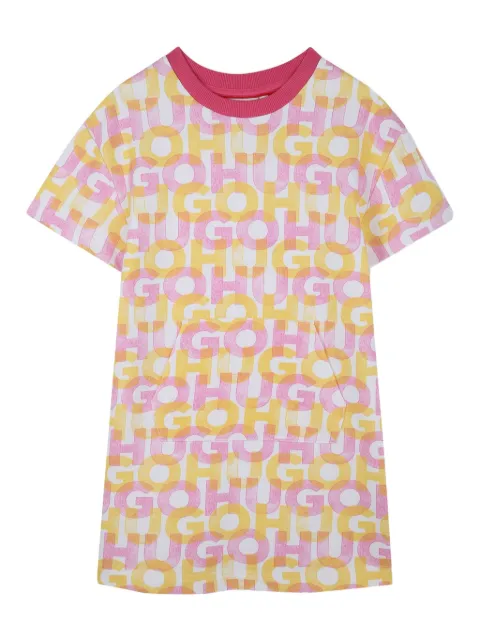 HUGO KIDS logo-print dress