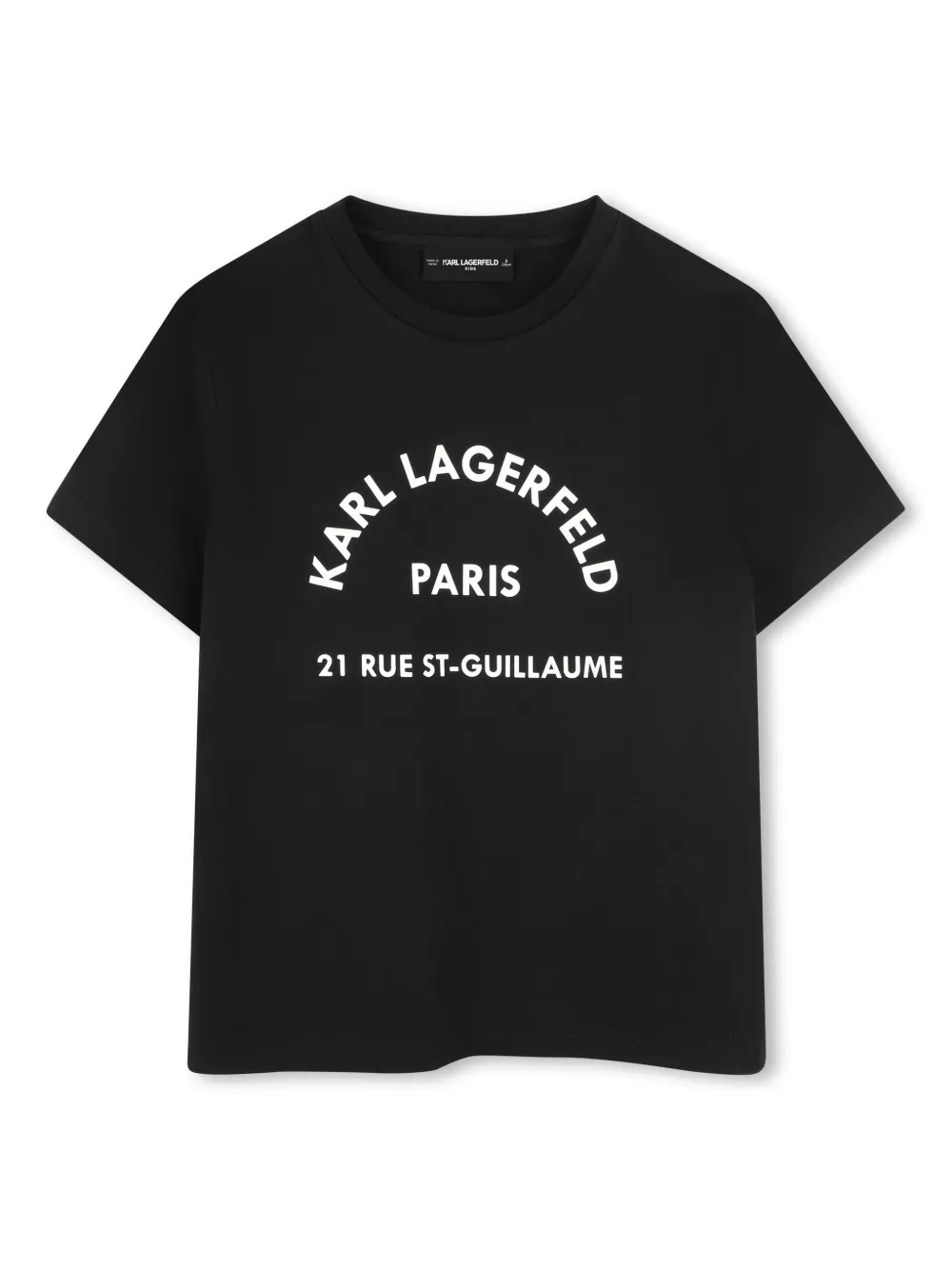 Karl Lagerfeld Kids T-shirt met logoprint Zwart