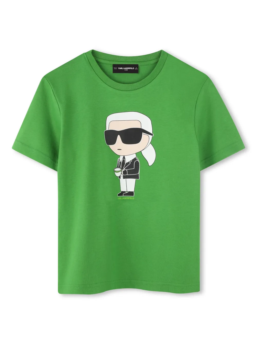 Karl Lagerfeld Kids T-shirt met print Groen