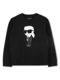 Karl Lagerfeld Kids Ikonik Karl sweatshirt - Black