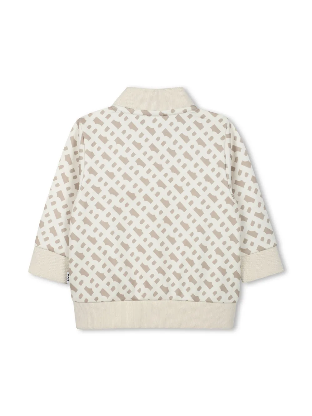 BOSS Kidswear Trainingspak met monogram Beige