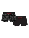 HUGO KIDS stretch-cotton boxer shorts - Black