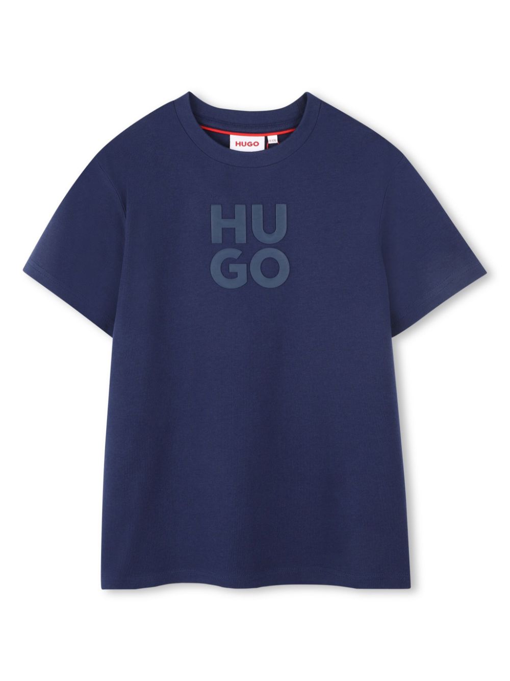 HUGO KIDS logo-print cotton t-shirt - Blue