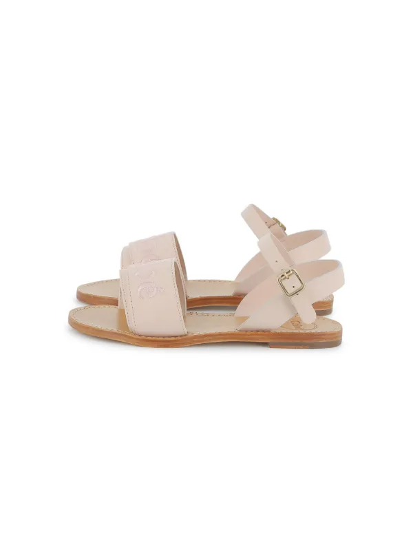 Beige Chloe Embroidered Sandals See Chlo&eacute; See By Chloe