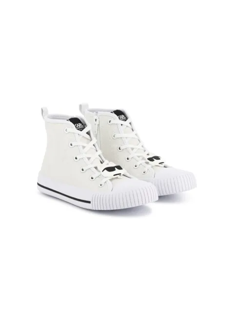 Karl Lagerfeld Kids tenis con aplique Choupette