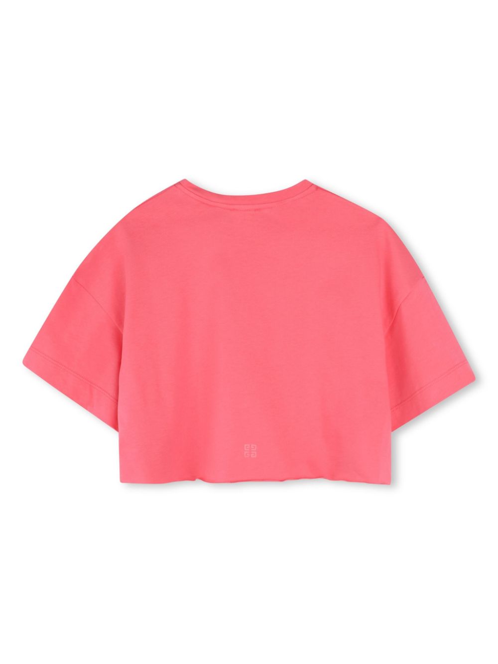 Givenchy Kids Katoenen T-shirt met logoprint - Roze