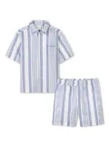 Givenchy Kids striped shirt and shorts set - Blue