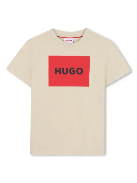 HUGO KIDS logo-print T-shirt