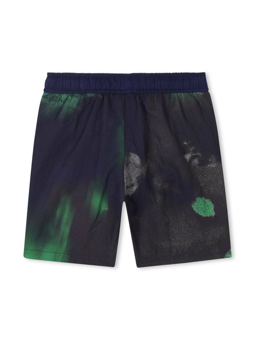 HUGO KIDS Shorts met tie-dye print - Blauw