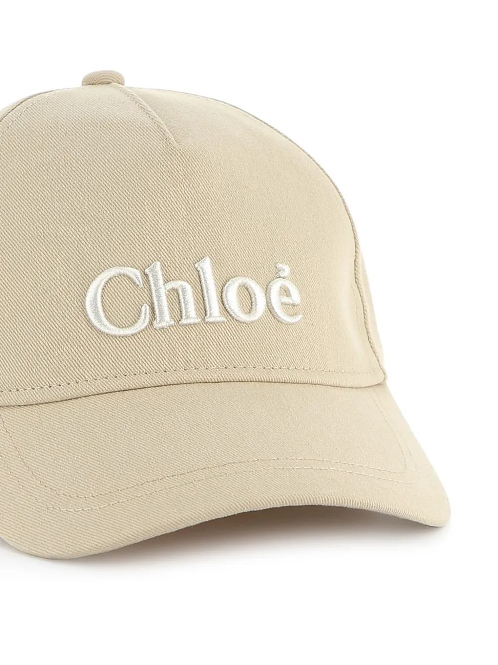 Chloé Kids Pet met geborduurd logo Beige