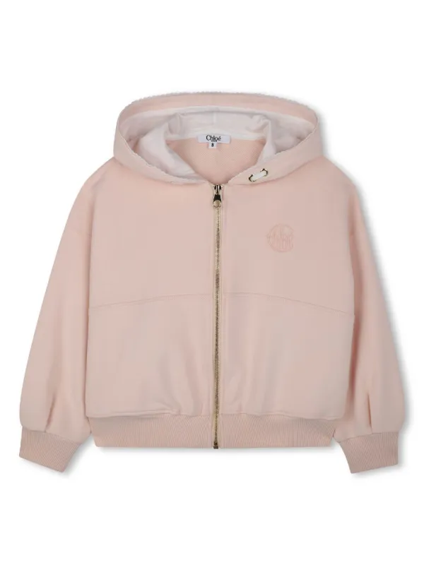 Chloé Kids ジップアップ パーカー | ピンク | FARFETCH JP