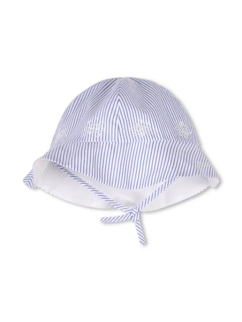Chloé Kids striped embroidered hat 
