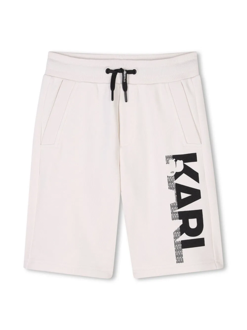 Karl Lagerfeld Kids Trainingsshorts met logoprint Wit