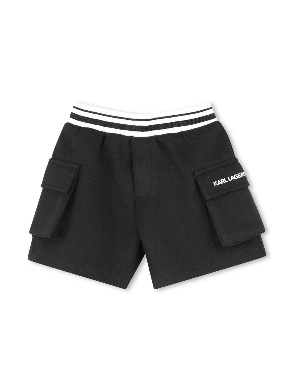 Karl Lagerfeld Kids Ikonik Karl T-shirt en shorts Zwart