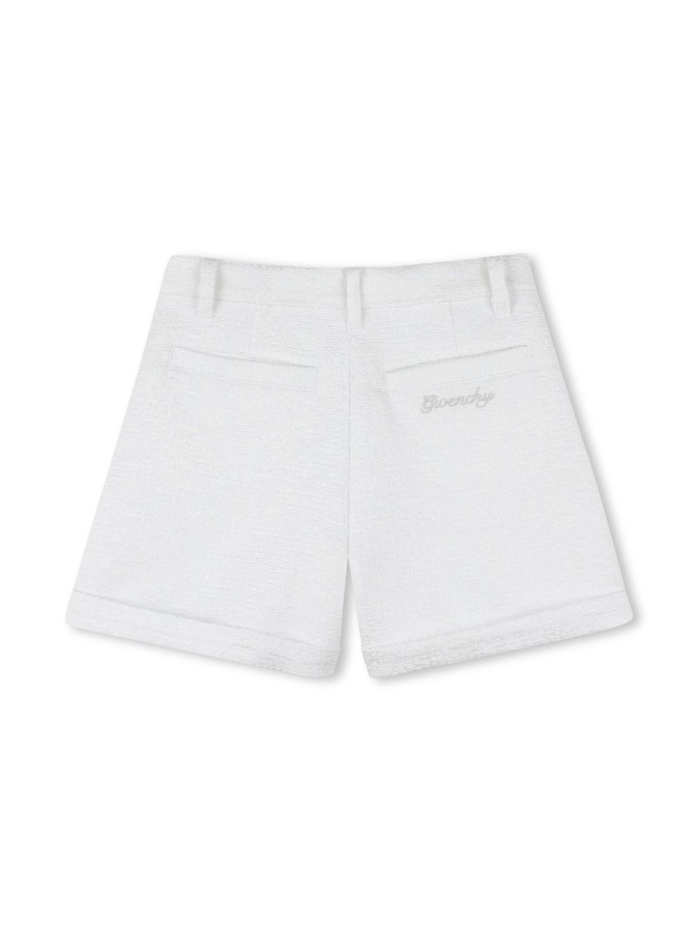 Givenchy Kids Shorts met logoplakkaat - Wit