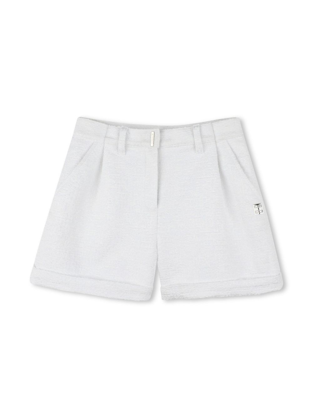 Givenchy Kids Shorts met logoplakkaat Wit