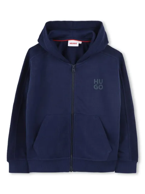 HUGO KIDS logo-print hoodie 