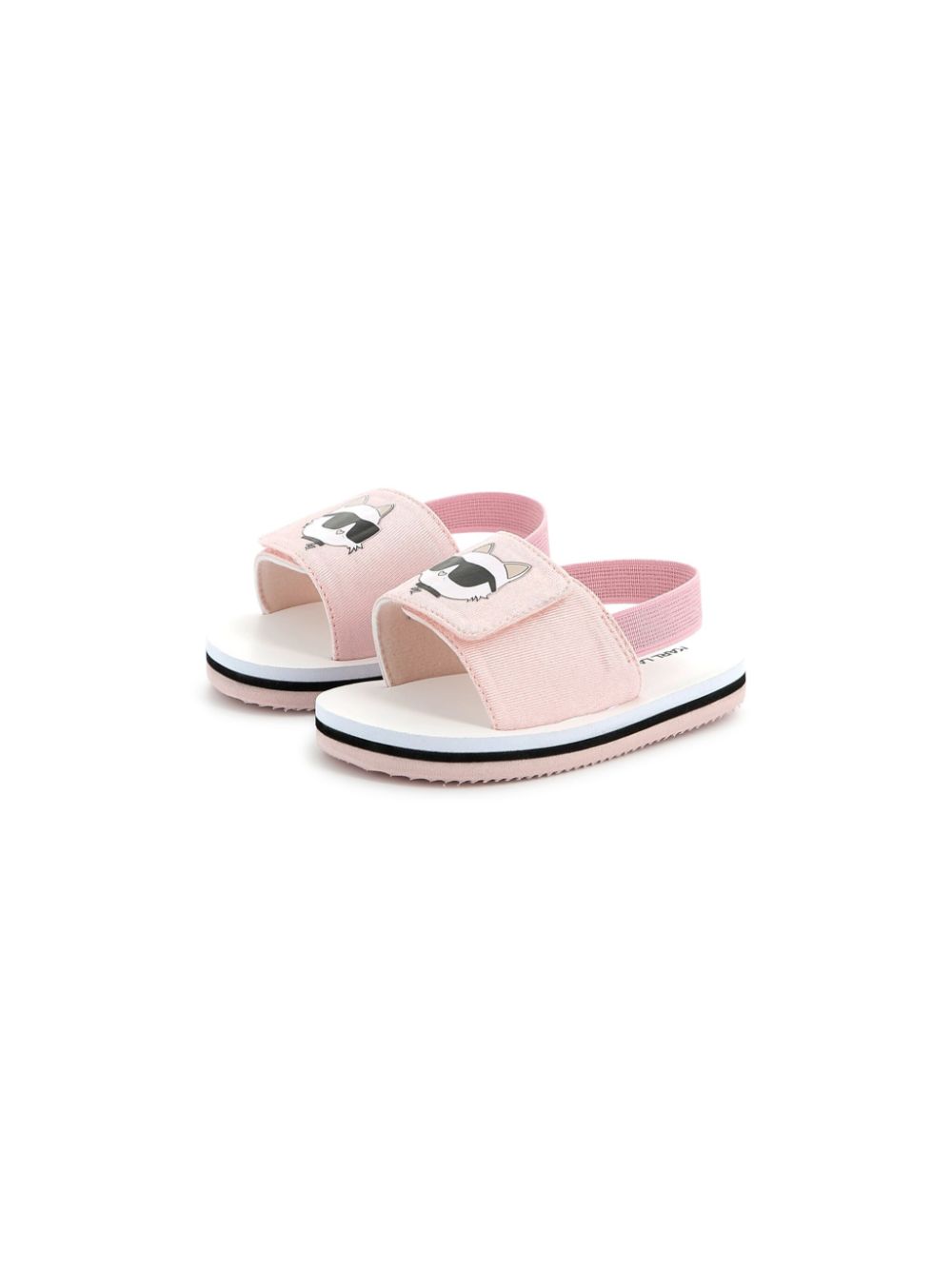 Karl Lagerfeld Kids Sandalen met Choupette-print Roze